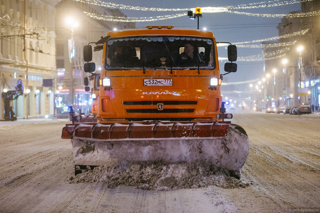 Как убирают московский снег